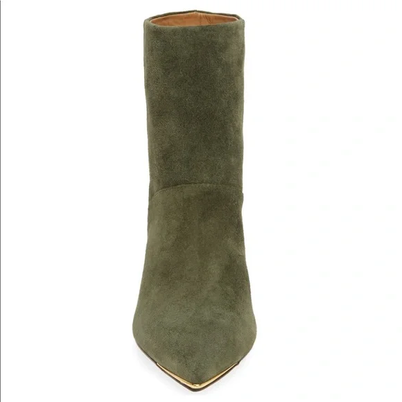 NEW Tory Burch Lila Ankle Bootie Olive Suede Size 9.5 - Picture 4 of 15